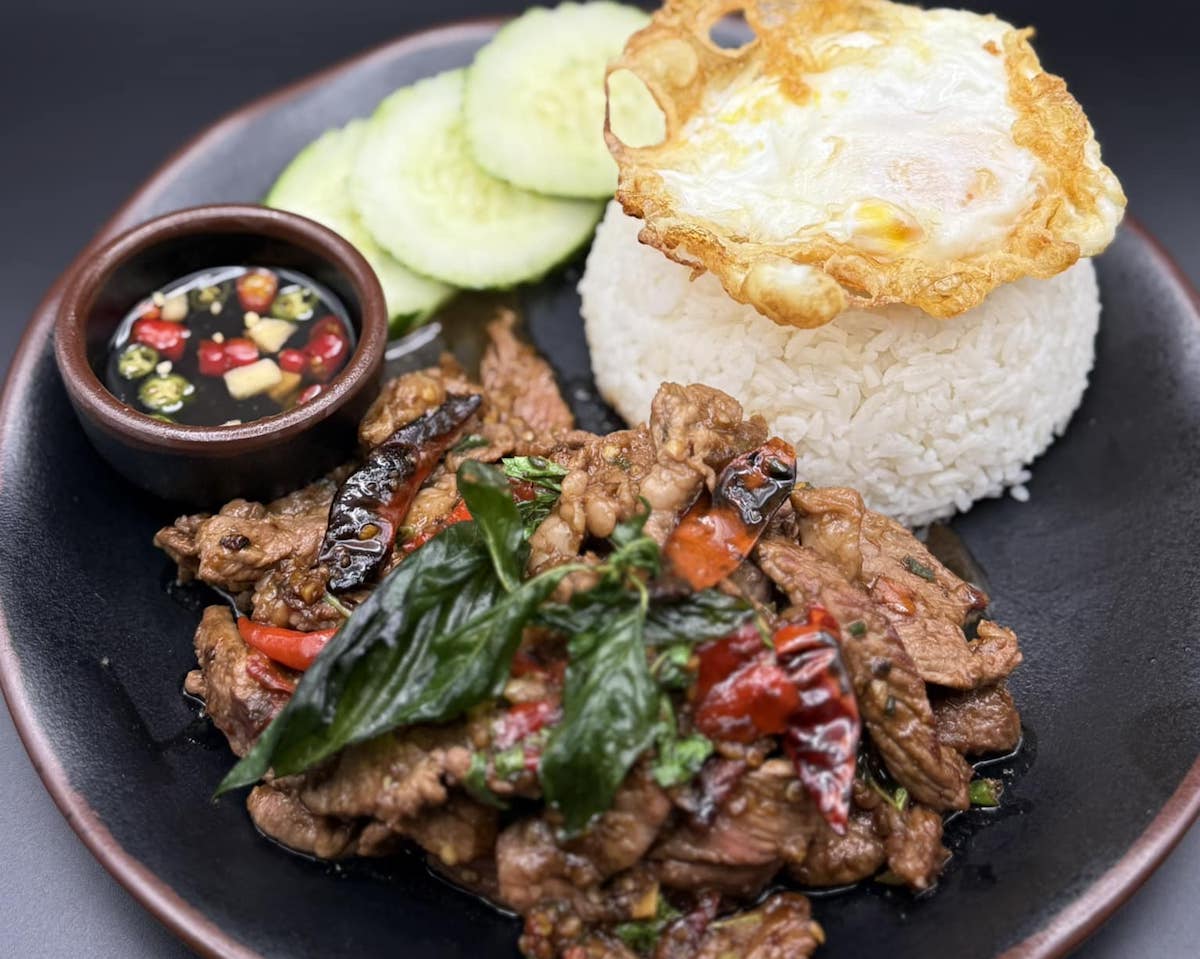 Pad ka praw ribeye at Som Boon. | Photo by Som Boon