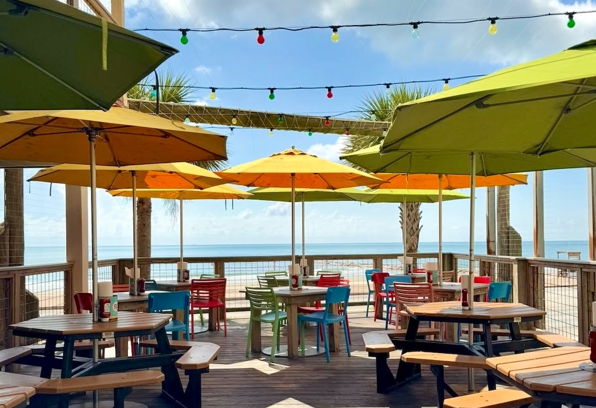 Ample waterfront views from the deck at the Spot. | Photo by the Spot