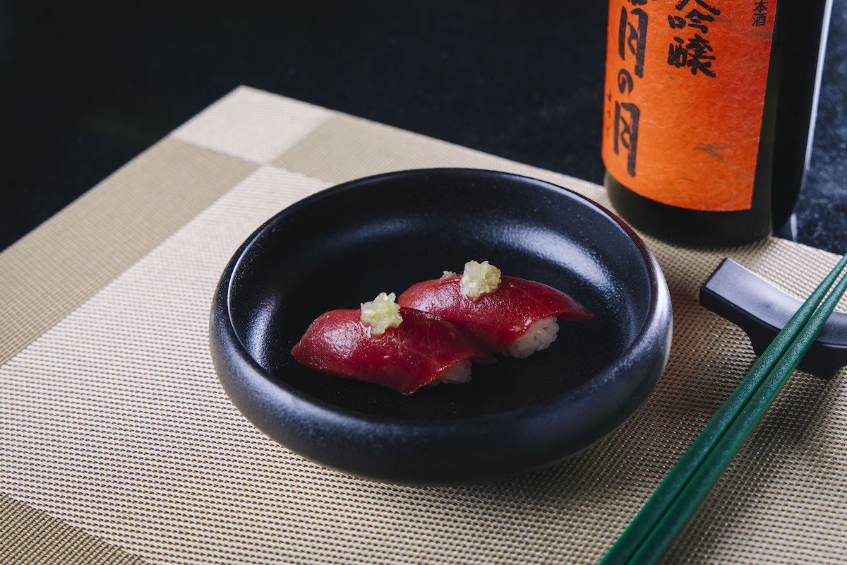 Akami nigiri at Nikuya. | Photo by Nikuya