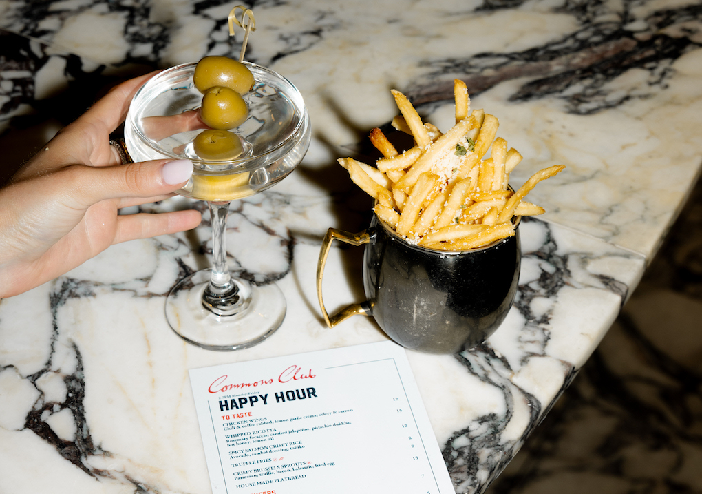 A quintessential happy hour pairing at Commons Club. | Photo by Press Virgin