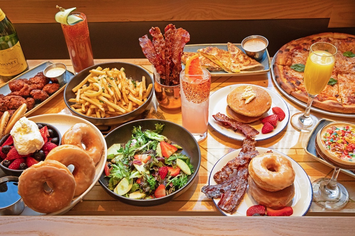 An indulgent weekend brunch spread at Electric Shuffle. | Photo by Electric Shuffle