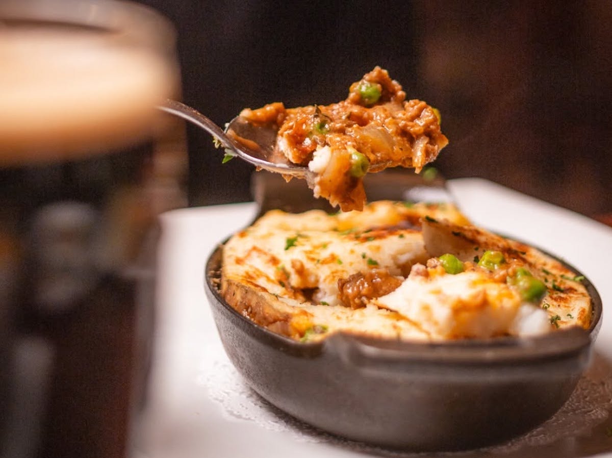 Sirloin shepherd's pie at the Goose's Acre Irish Pub. | Photo by the Goose's Acre Irish Pub