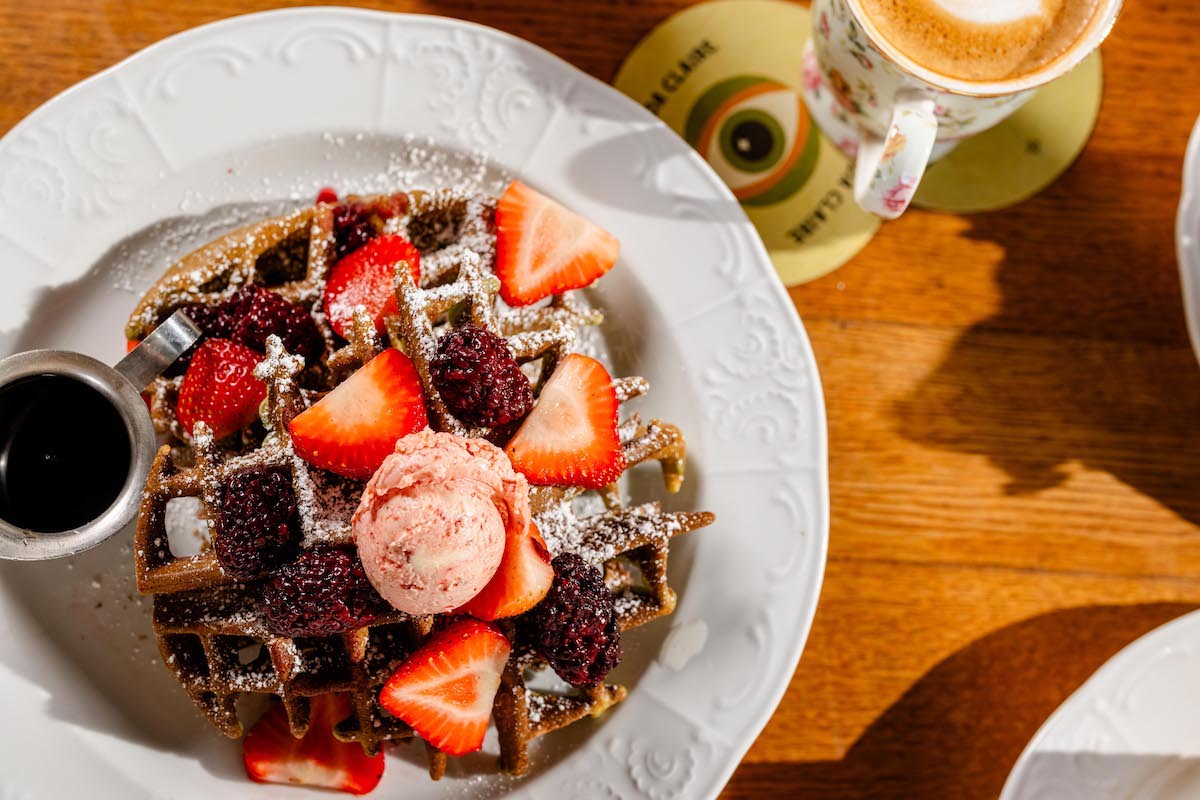 Matcha waffle at Ida Claire. | Photo by Ida Claire