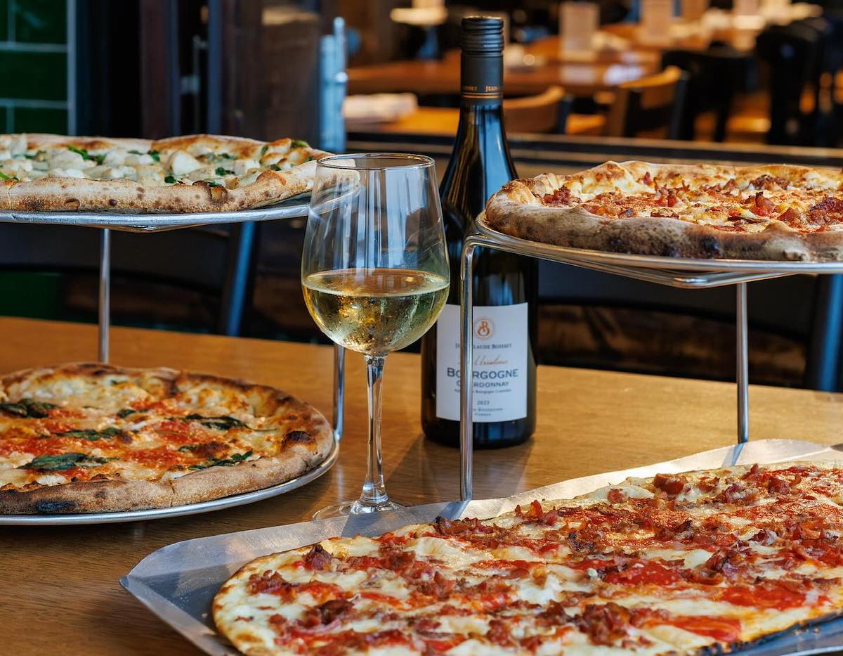 Roman and Neapolitan style pies at Olivella's Pizza and Wine. | Photo by Olivella's Pizza and Wine