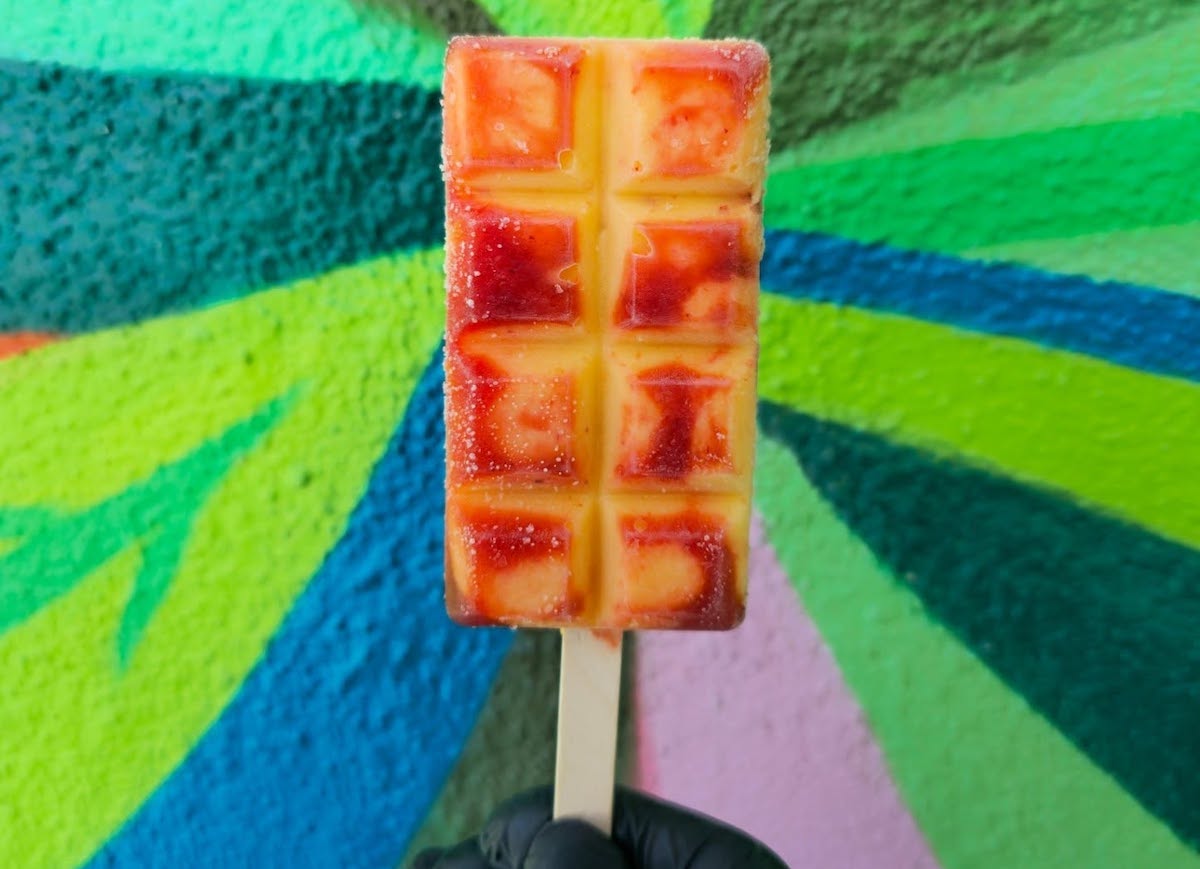 Creamy mangonada paleta, a house favorite at Popston. | Photo by Popston