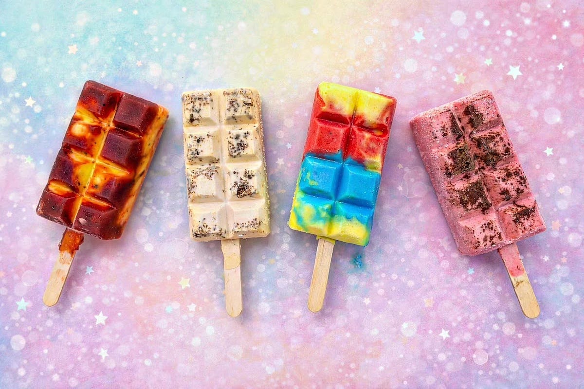 Popston's playful, over-the-top paletas come in eye-catching flavors with creative toppings and vibrant colors. | Photo by Popston