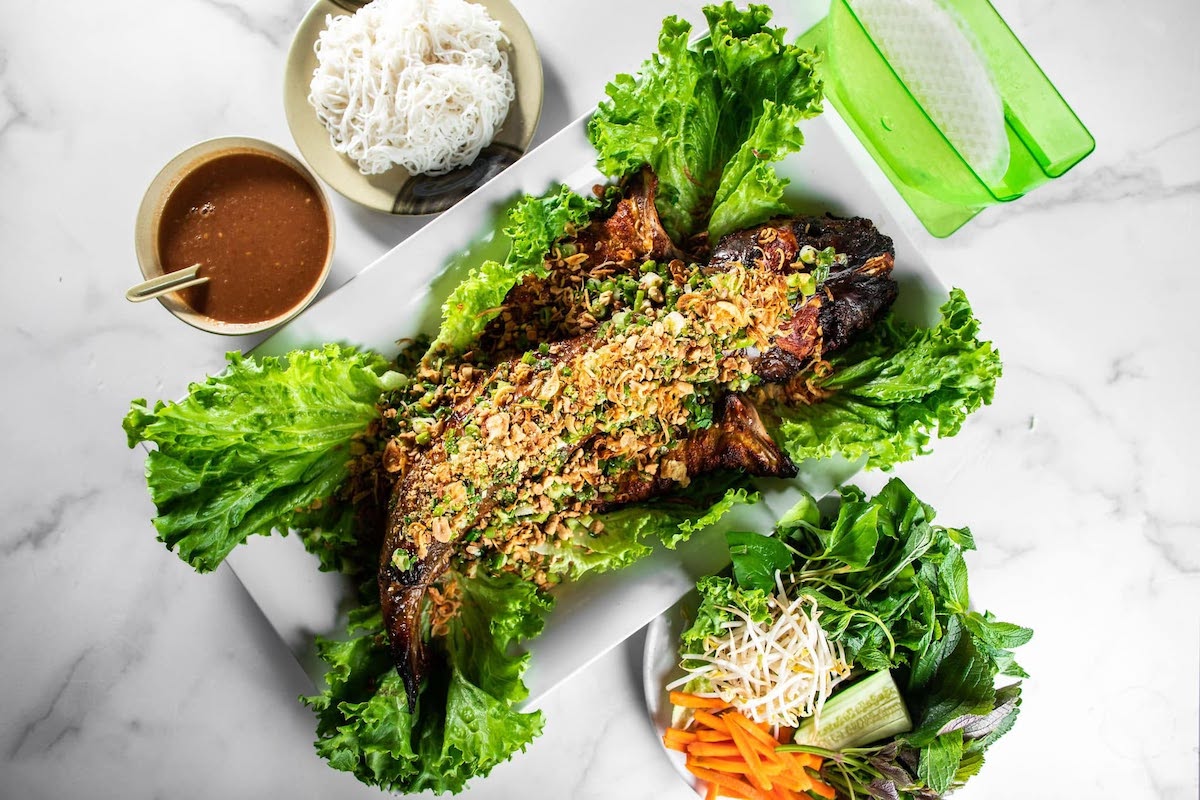 The whole crispy fish at Saigon Block. | Photo by Saigon Block