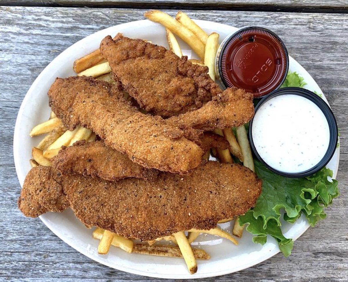 St Petes - DiningOut Teddy's tenders served with ranch dressing at St. Pete's Dancing Marlin. | Photo by St. Pete's Dancing Marlin