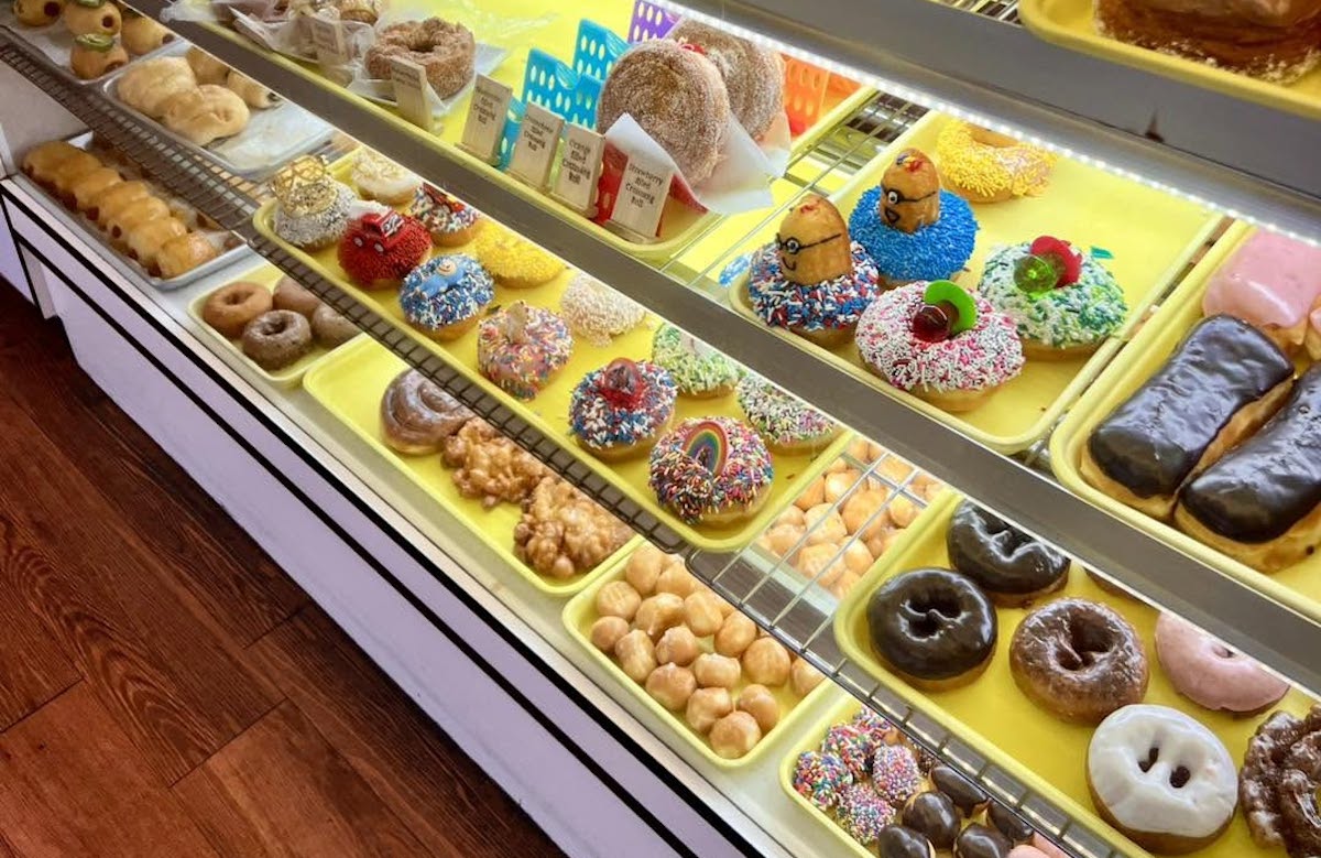 Jarams - DiningOut Doughnuts and other pastries on full display at Jarams Artisan Donuts. | Photo by Jarams Artisan Donuts