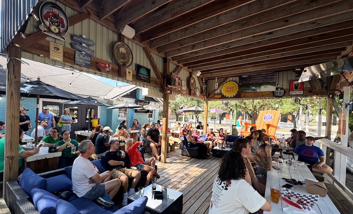 Johnny McElroys - DiningOut Crowds take to the patio to watch the game at Johnny McElroy's. | Photo by Johnny McElroy's