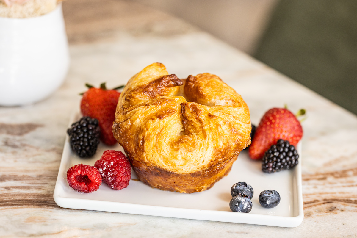 Kouign Amann_SugarAndSage_credit-KathyTran - DiningOut The fluffy Kouign Amann at Sugar and Sage. | Photo by Kathy Tran