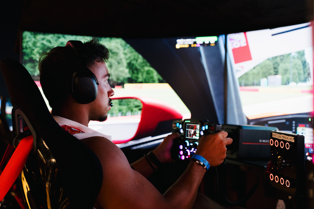 Guests can get behind the wheel at Velocity Sim Racing Lounge, where 30 racing simulators are paired with a chef-driven food and cocktail program. | Photo by Velocity