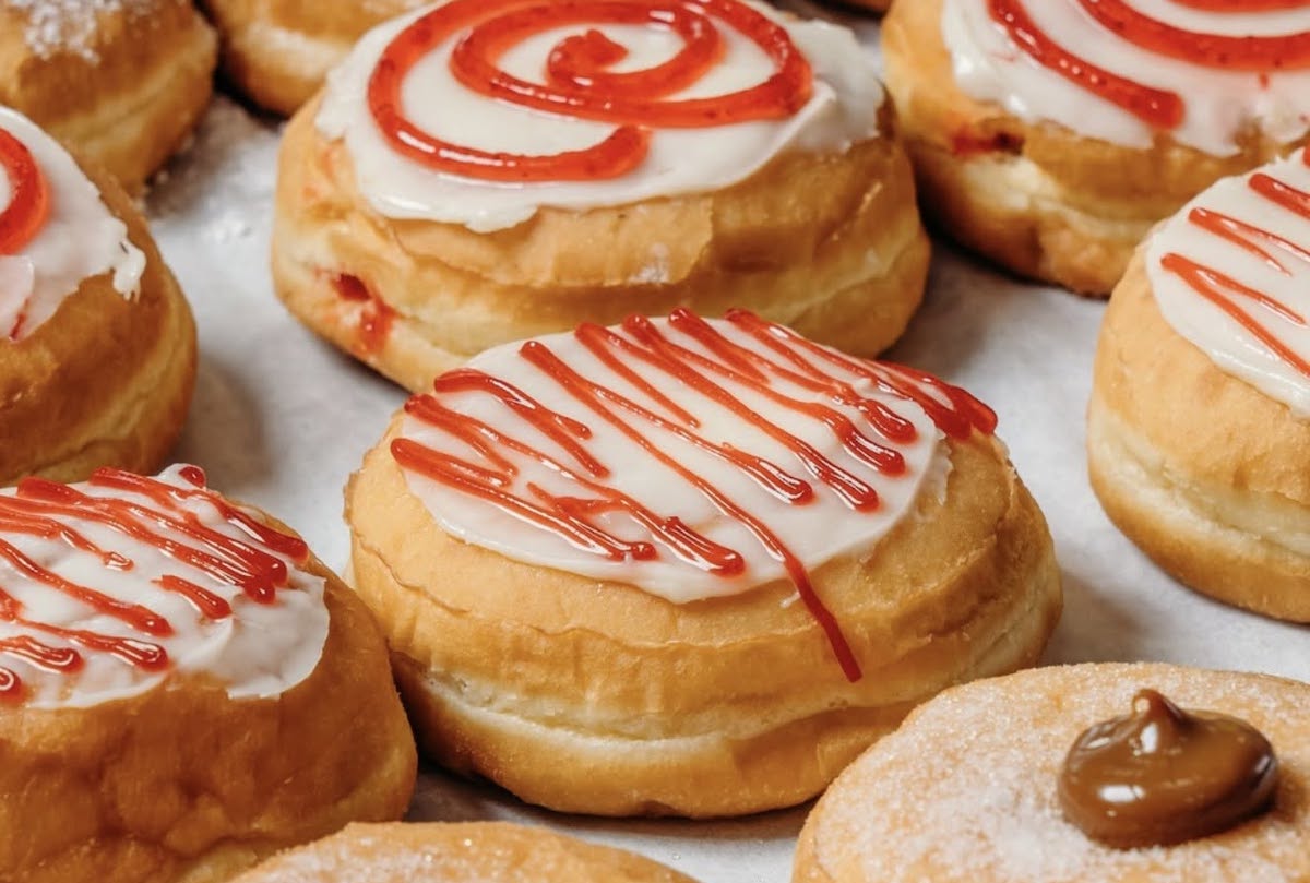 Yonutz - DiningOut Strawberry short cake doughnuts at Yonutz. | Photo by Yonutz
