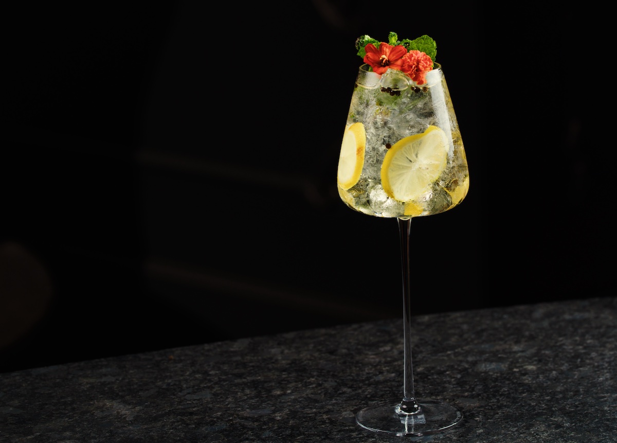 Le Grand Canal cocktail at Santé. | Photo by Chris Furia