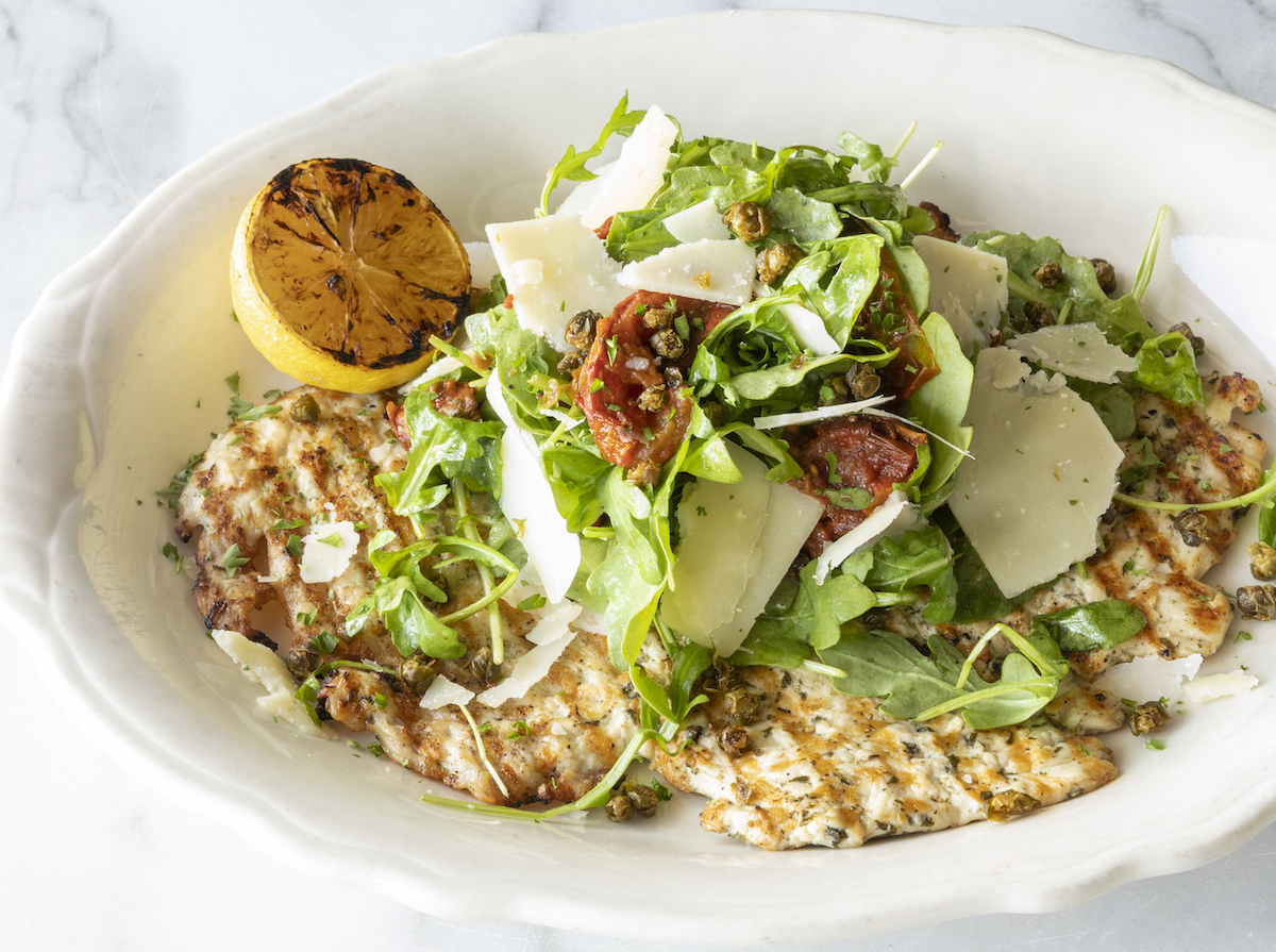 - DiningOut Chicken paillard on the lunch menu at Relish Restaurant & Bar. | Photo by Julie Soefer