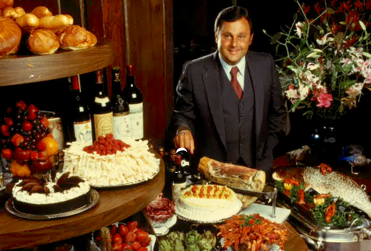 Archival photo of Tony Vallone in the early years of opening his namesake restaurant. | Photo by Tony's