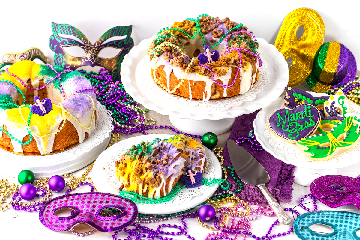 A festive Mardi Gras spread from Dessert Gallery. | Photo by Becca Wright