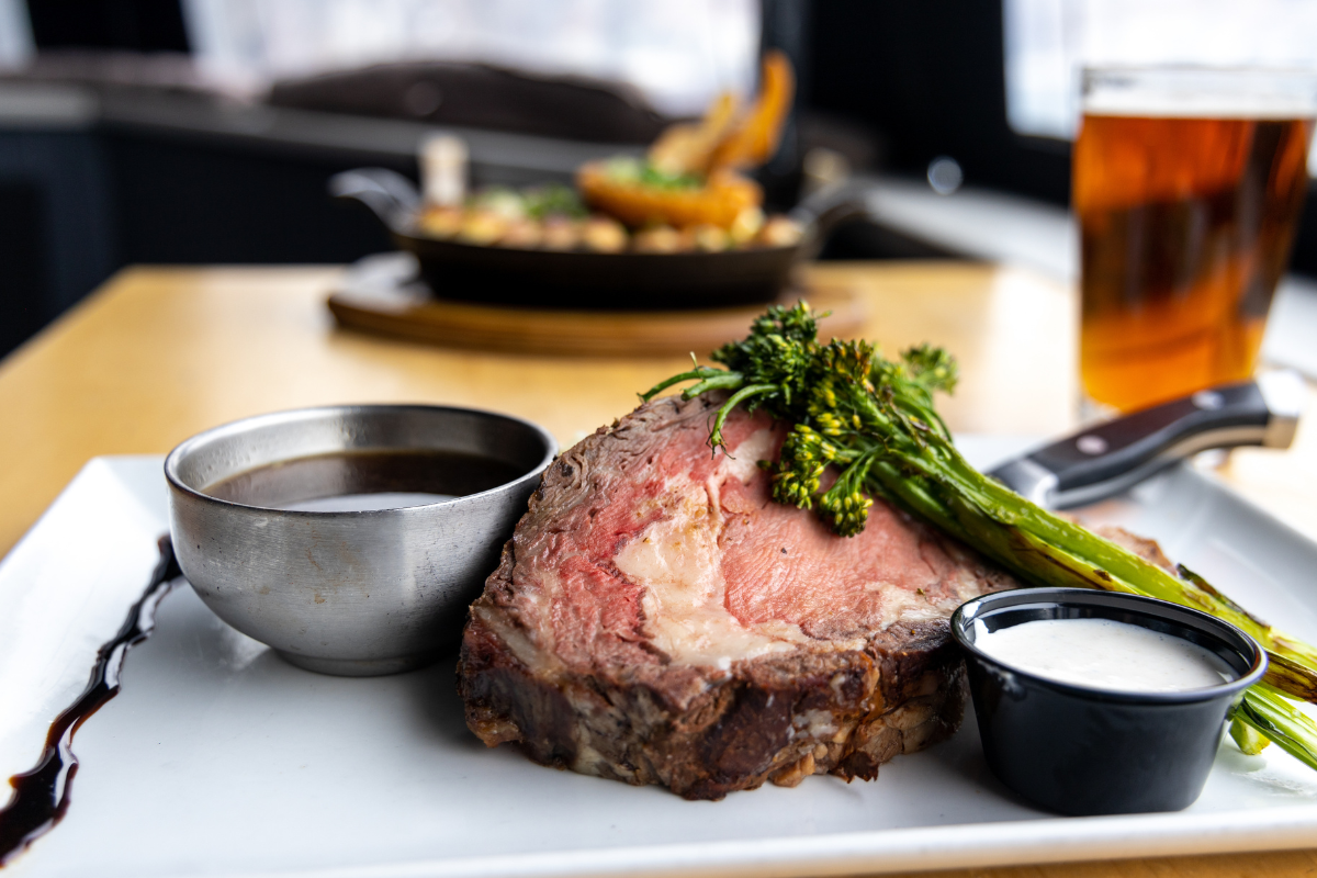 - DiningOut A juicy steak at Great Divide Brewery and Roadhouse. | Photo by Vibe Concepts