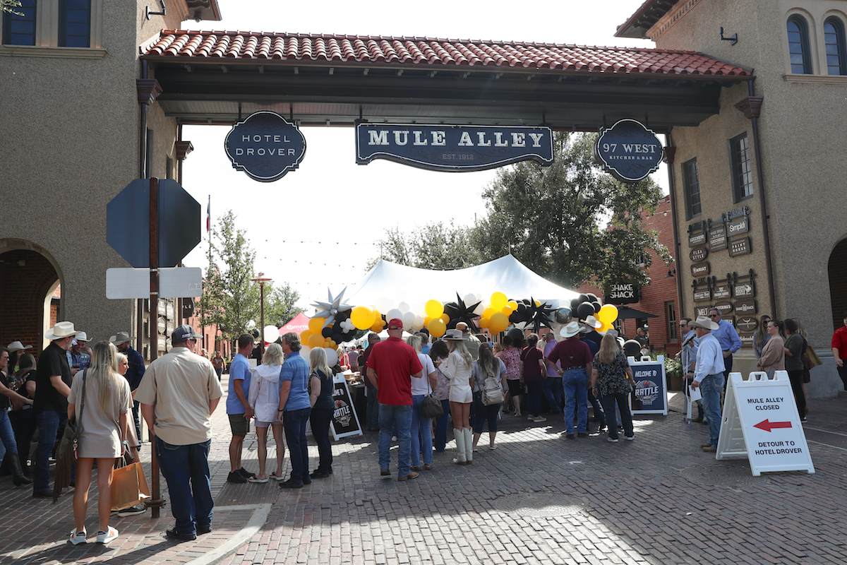 The entry to Rattle Battle at Mule Alley in Fort Worth. | Photo by Bull Stock Media