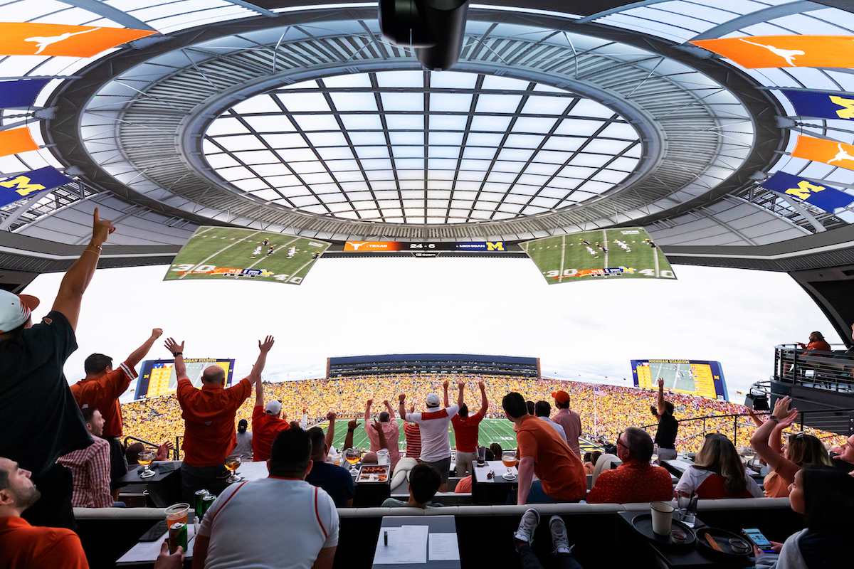 240907_Venue_Dallas_NCAATexasvMichigan_01 - DiningOut The dome at Cosm. | Photo by Cosm