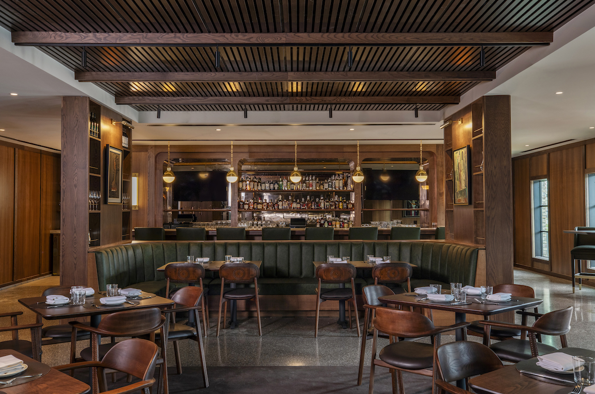 The warm, well-appointed interiors of Bar Bludorn in Memorial. | Photo by Julie Soefer
