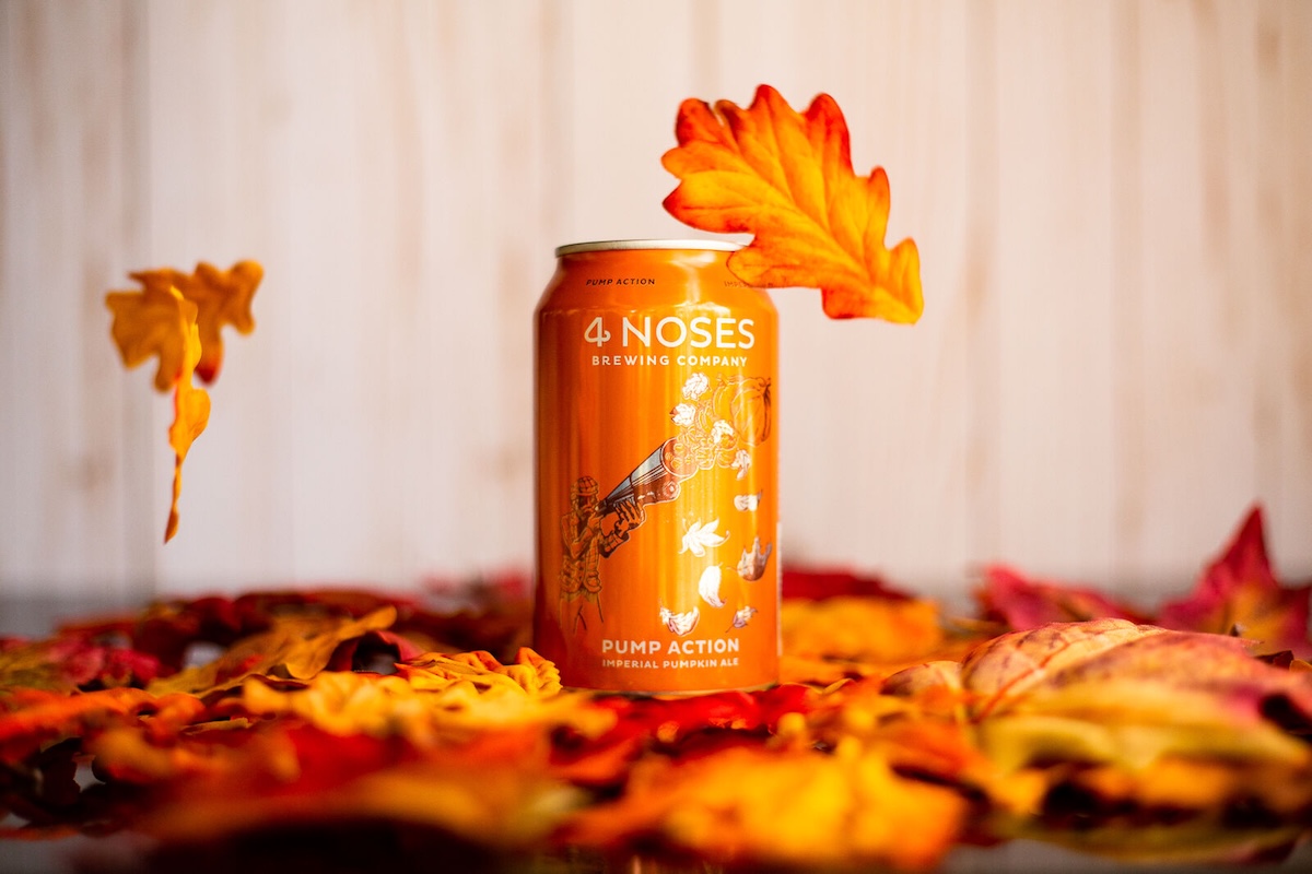 Get a cold pumpkin beer this fall. | Photo by 4 Noses Brewing Co.