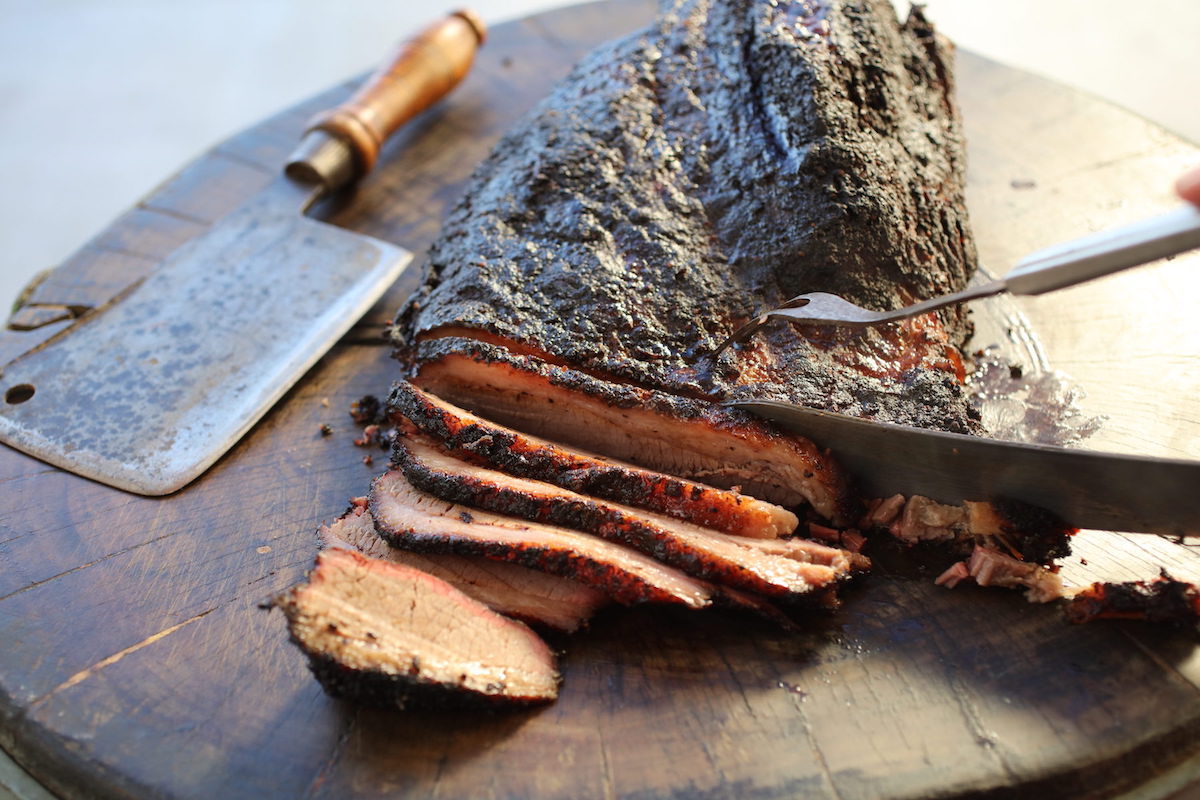 Sliced brisket at Goode Co. Barbecue. | Photo by Goode Co.