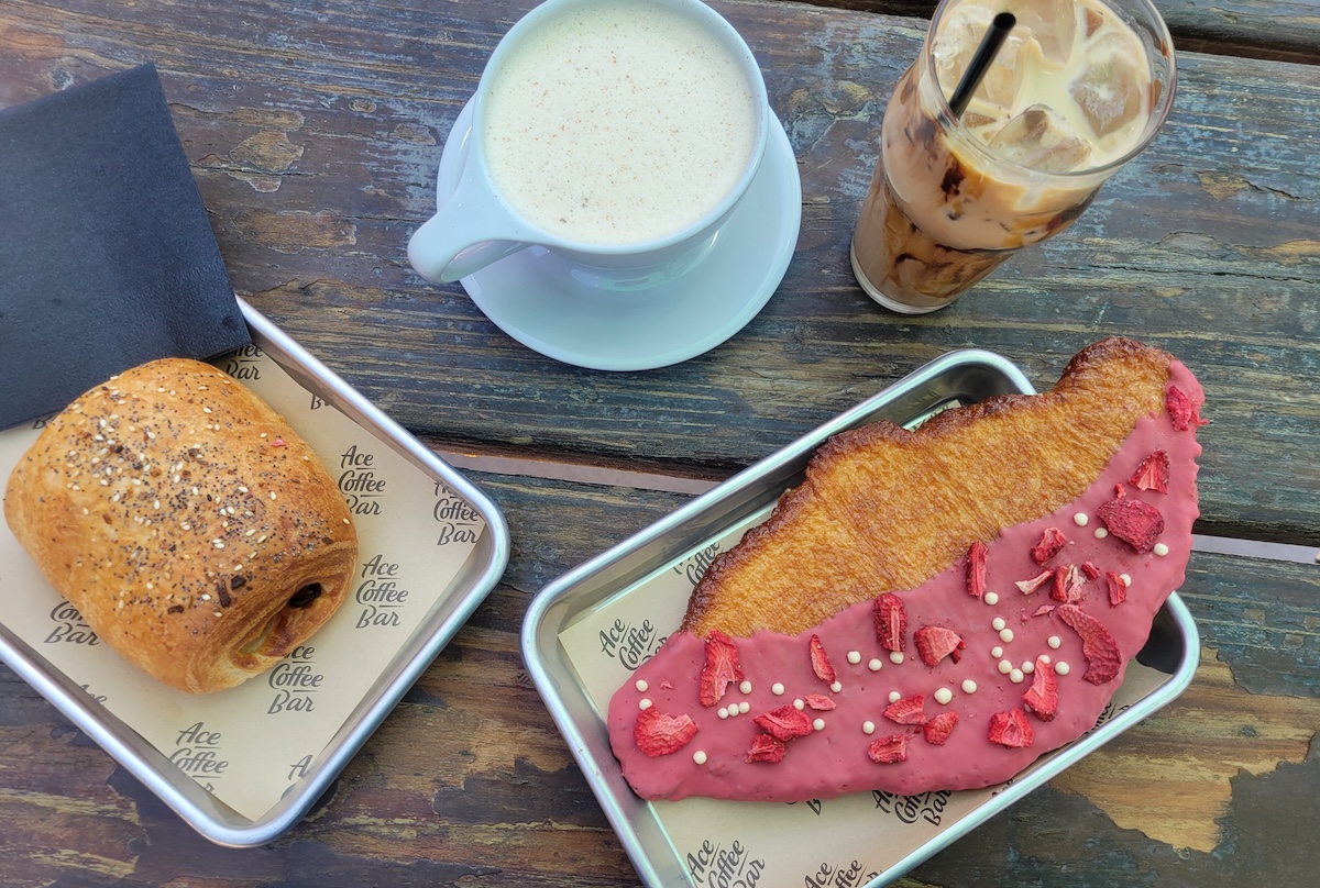 Pastries and coffee drinks at Ace Coffee Bar. | Photo by Linnea Covington
