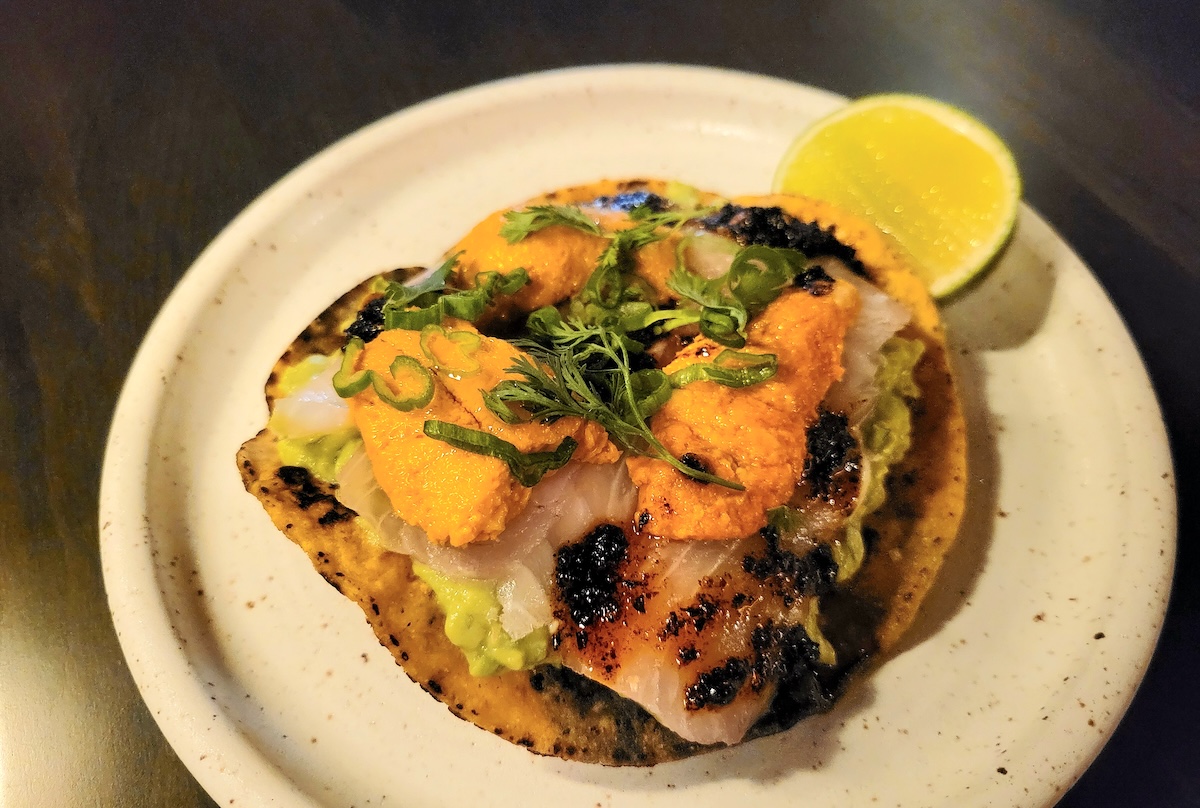 Alteno_tostada_Linnea_Covington - DiningOut Kanpachi Tostada at Alteno which just opened in Cherry Creek this past March | Photo by Linnea Covington