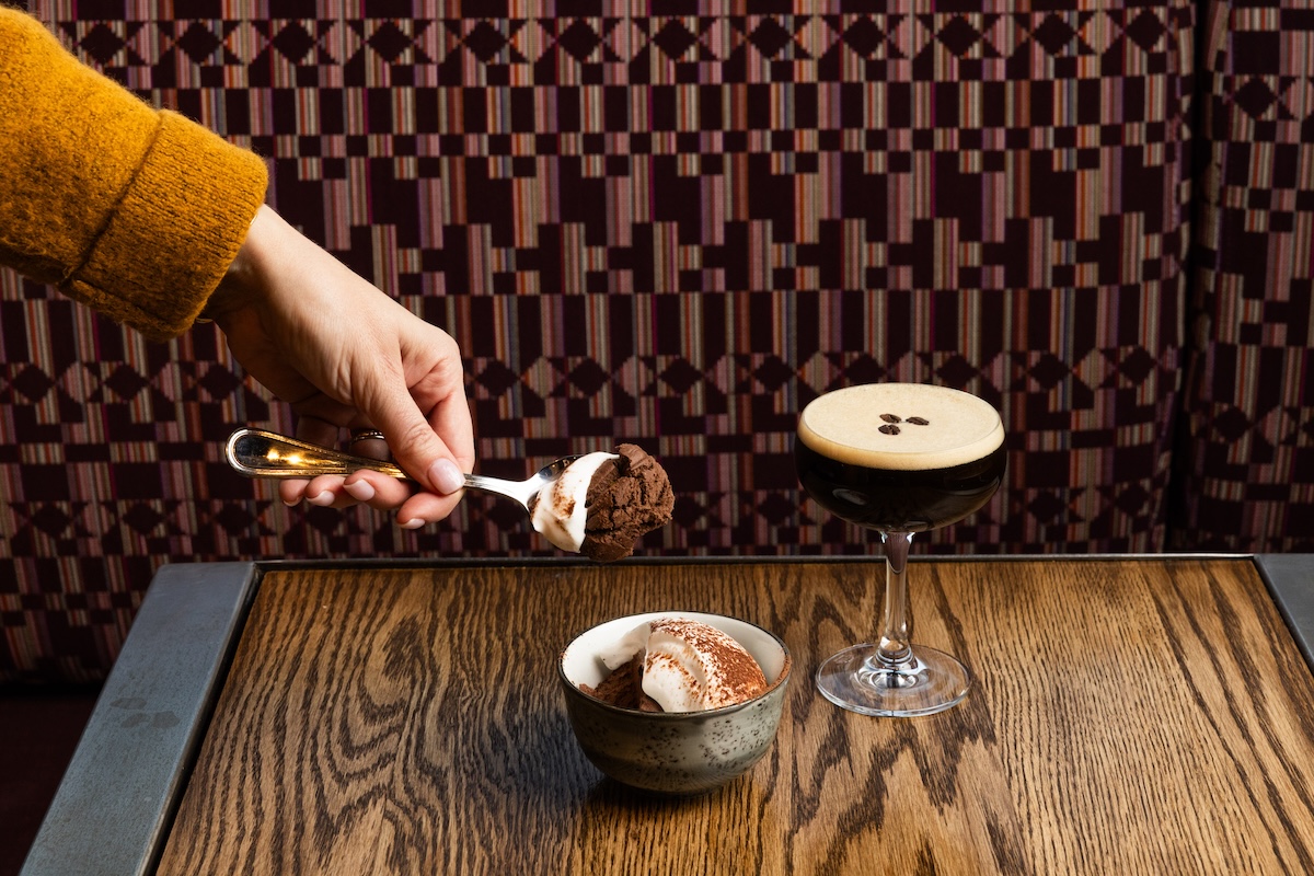 - DiningOut This vegan mousse has a few shades of brown, but Mocha Mousse is definitely one of them. | Photo by Ambler