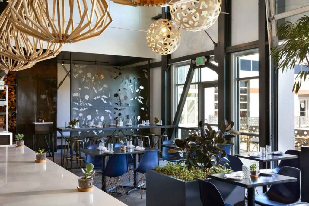 Inside Annette before dinner service.