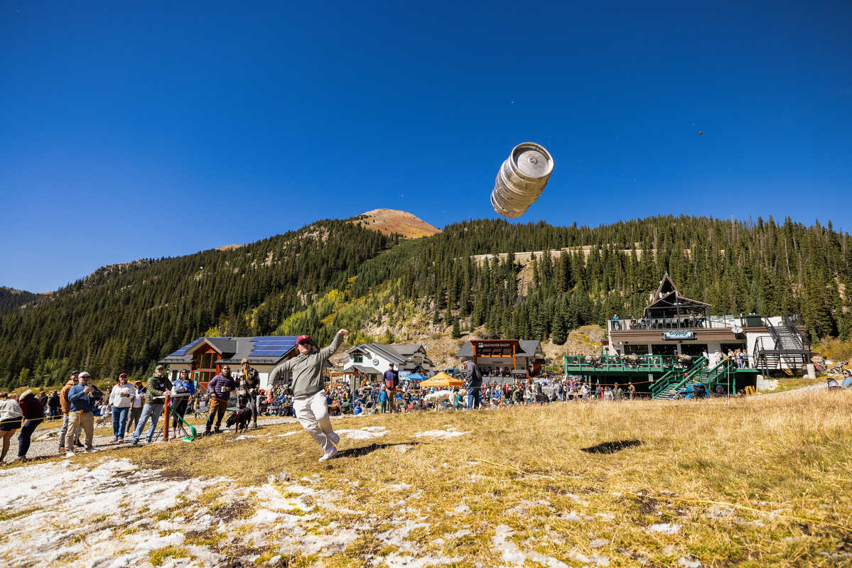 Take part in keg throwing and more games at A-Basin | Photo by Ian Zinner