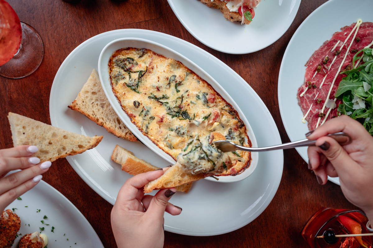 Artichoke spinach formaggio at B.B. Italia Bistro and Bar. | Photo by Brian Kennedy