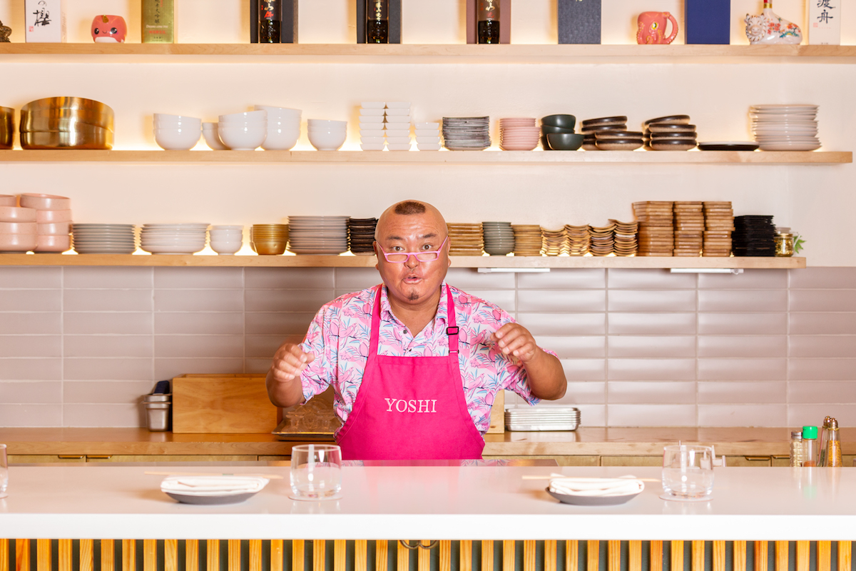 Aya Sushi_Chef Yoshi_by Jenn Duncan - DiningOut Aya sushi chef Yoshi Katsuyama behind the counter. | Photo by Jenn Duncan