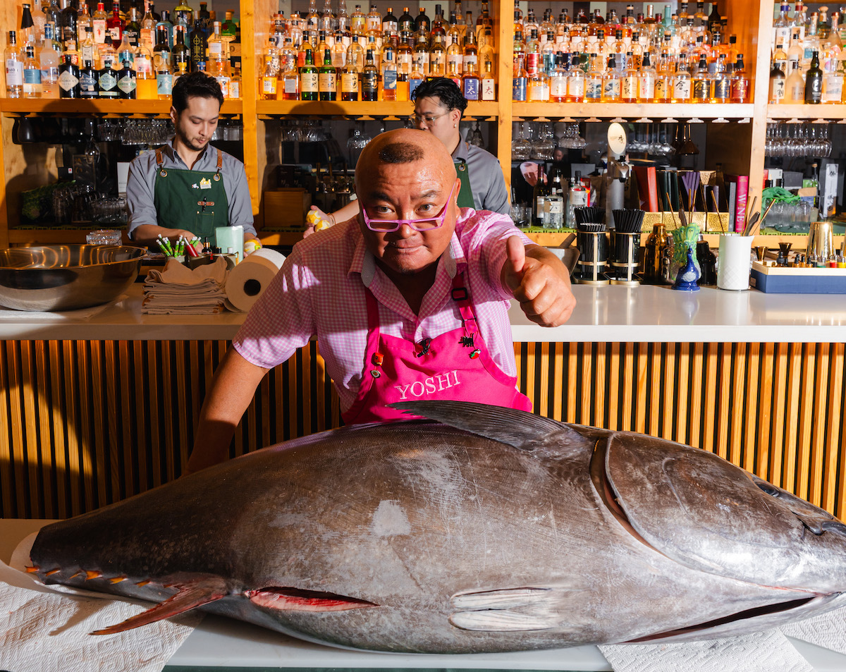 - DiningOut Chef Yoshi preparing for a whole tuna breakdown at Aya Sushi. | Photo by Aya Sushi