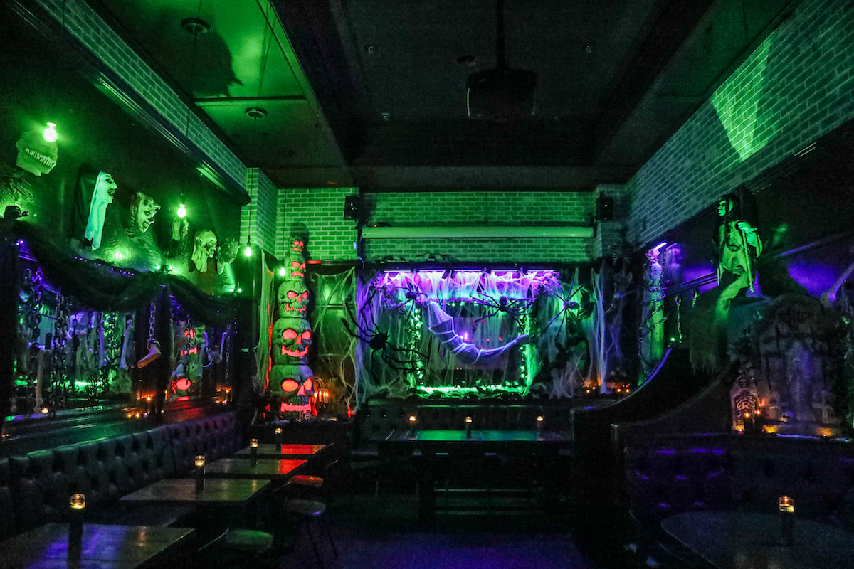 The dark and spooky interiors of Nickel City during the Black Lagoon pop-up. | Photo by Black Lagoon