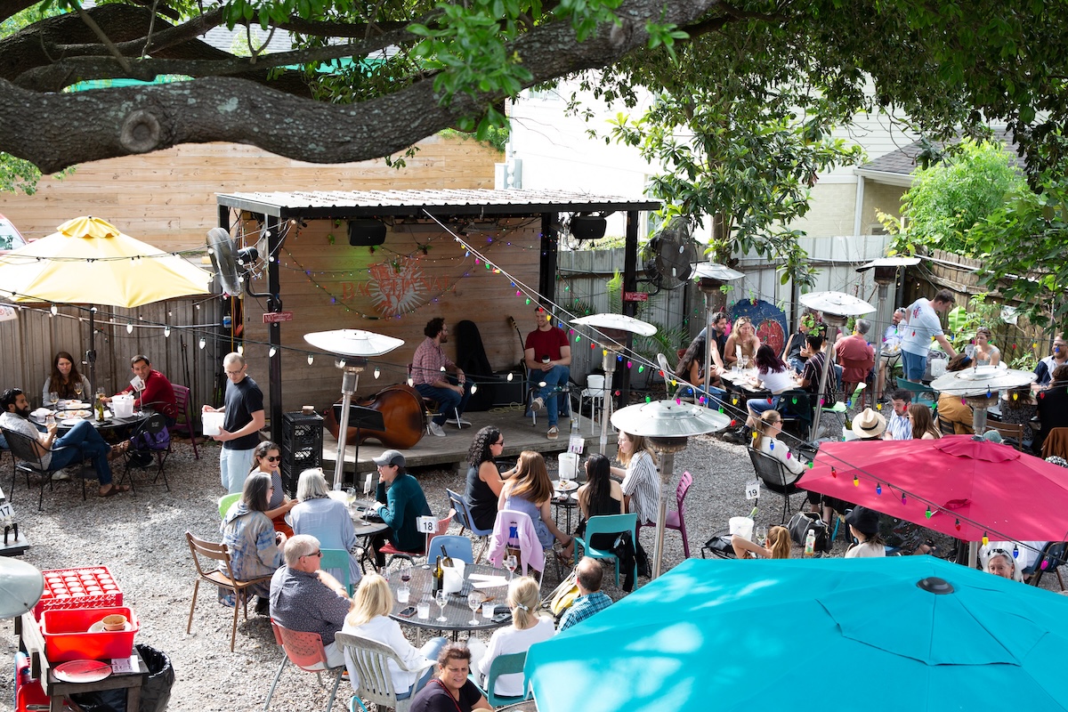 Alfresco music and a meal. | Photo by Bacchanal