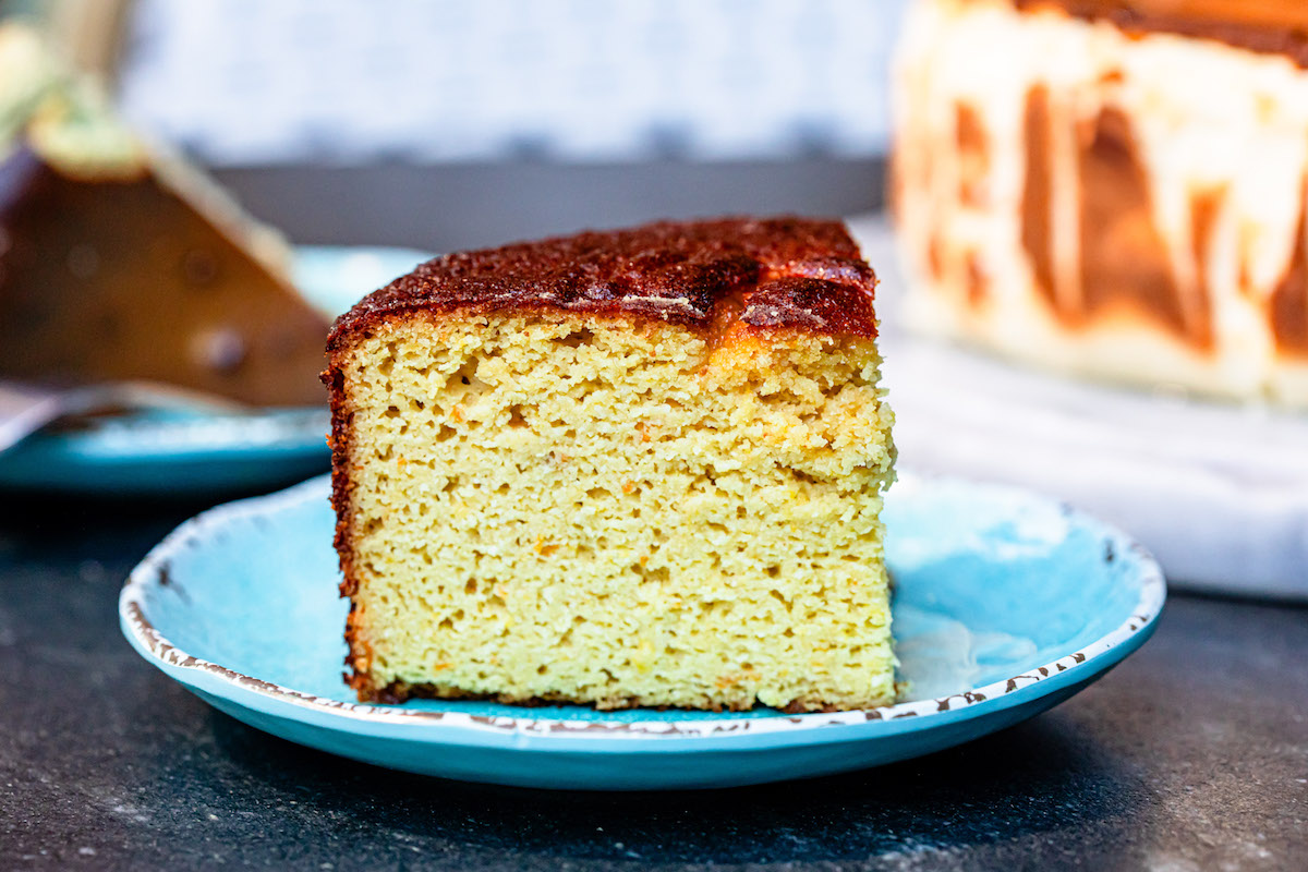 A slice of orange cake at Badolina. | Photo by Kirsten Gilliam