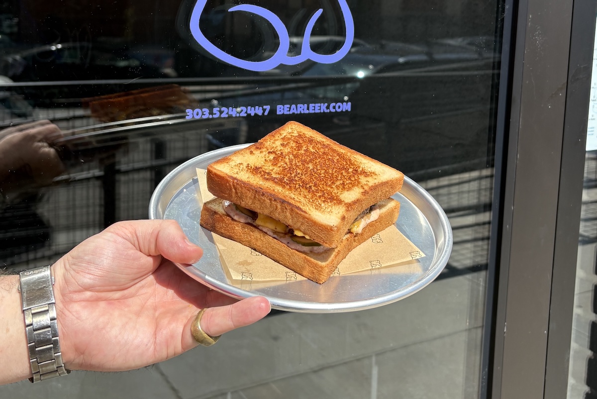 The new burger at BearLeek is only on the happy hour menu. | Photo by BearLeek