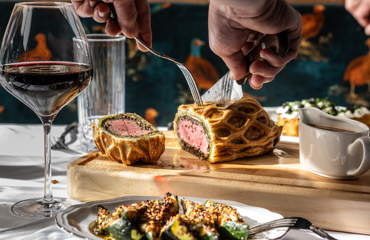 Beef Wellington at the Chumley House. | Photo by Lindsey Miller PR