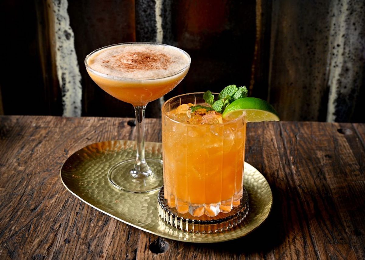 The two fall cockails available at participating Berg Hospitality restaurants. | Photo by Alex Montoya