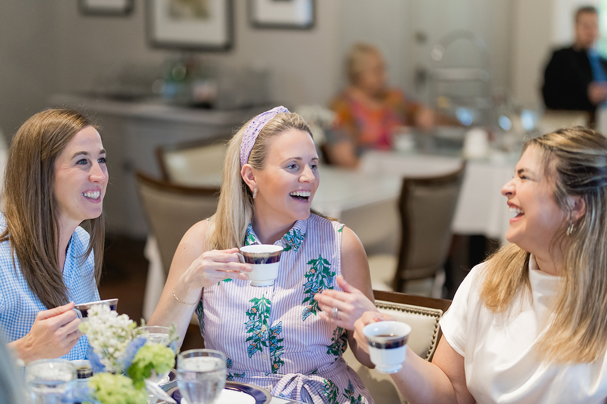 - DiningOut Guests enjoying the tea service at DeGolyer Tea Room. | Photo by Dallas Arboretum