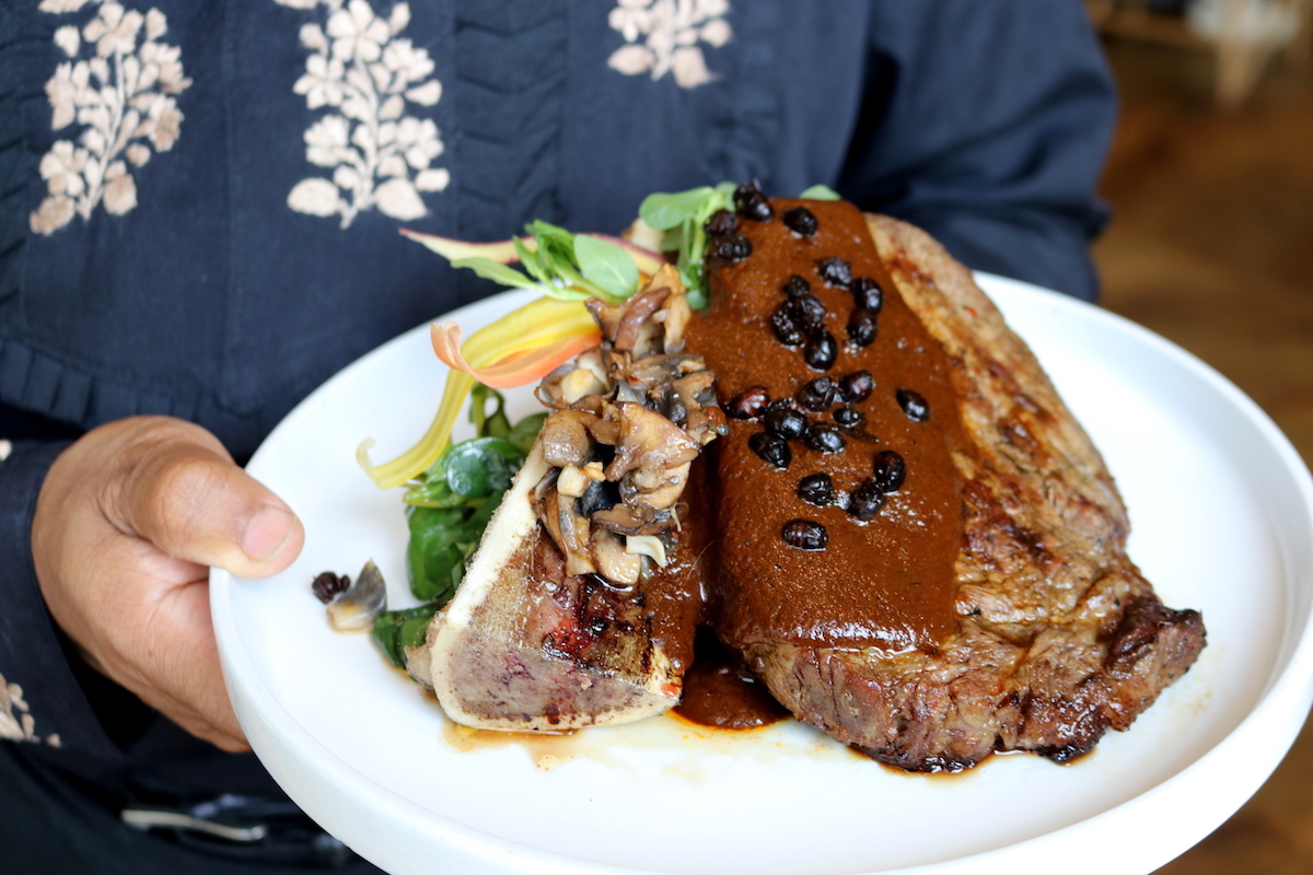 Bistec con mole de Chicatana at Xochi. | Photo by Paula Murphy
