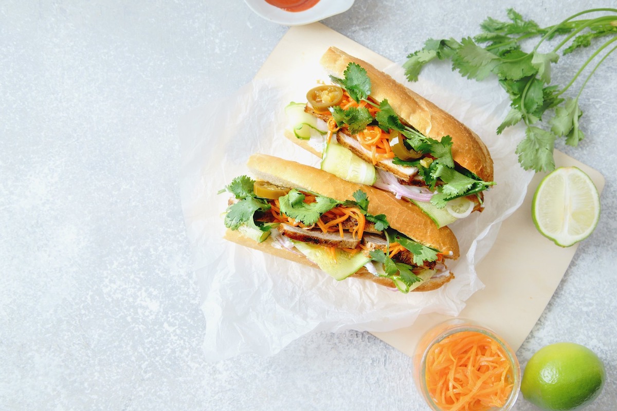 A pair of banh mi at Bistro B. | Photo by Bistro B