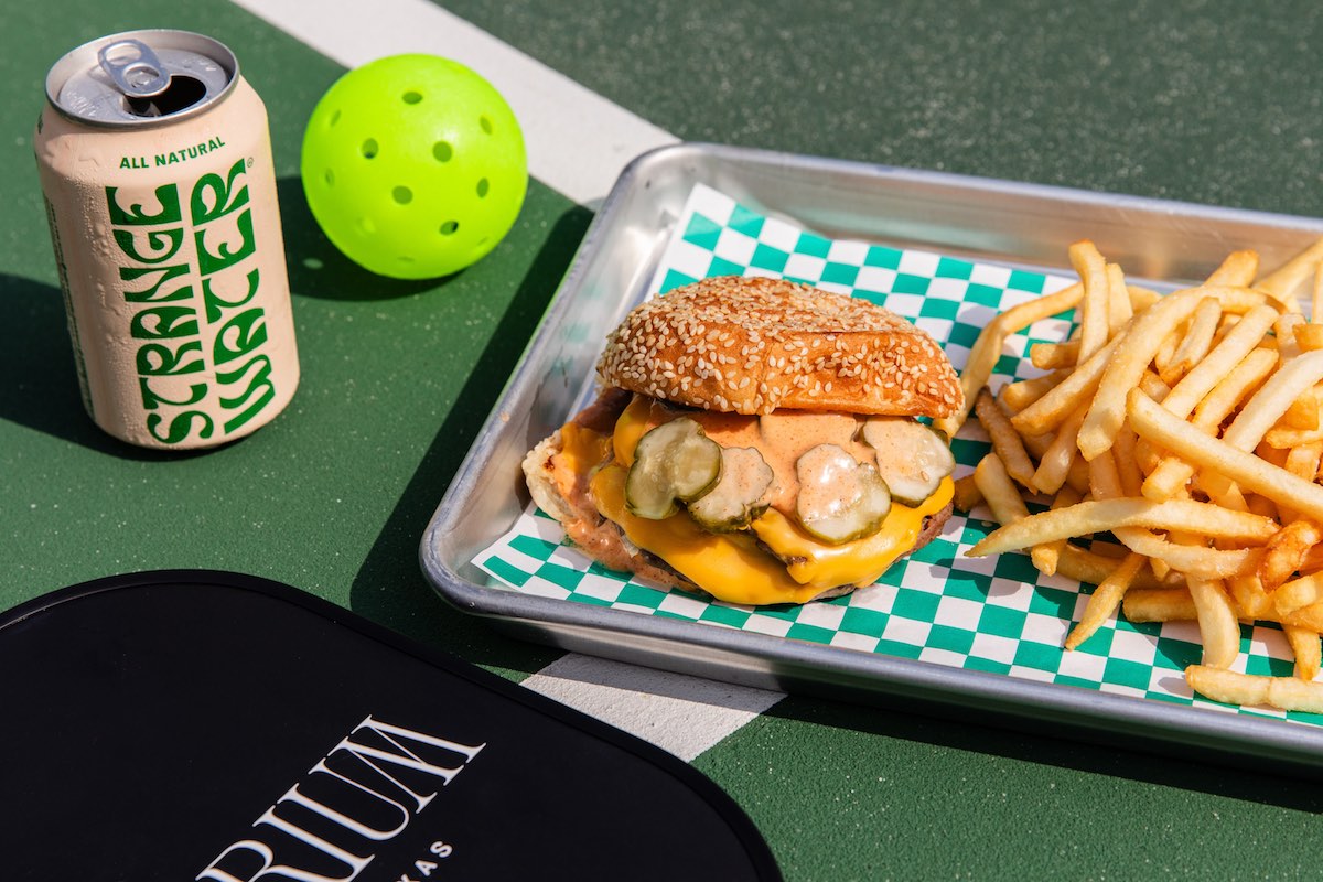 Burger and fries at Solarium. | Photo by Becca Wright