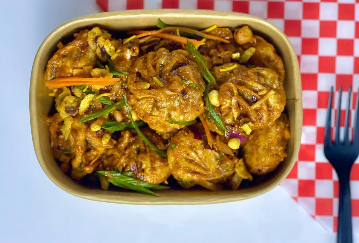 - DiningOut Sadheko Momo at Cafe Mandu. | Photo by Cafe Mandu