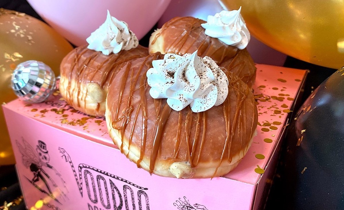 The seasonal caramel cha cha chai doughnut at Voodoo Doughnut. | Photo by Voodoo Doughnut