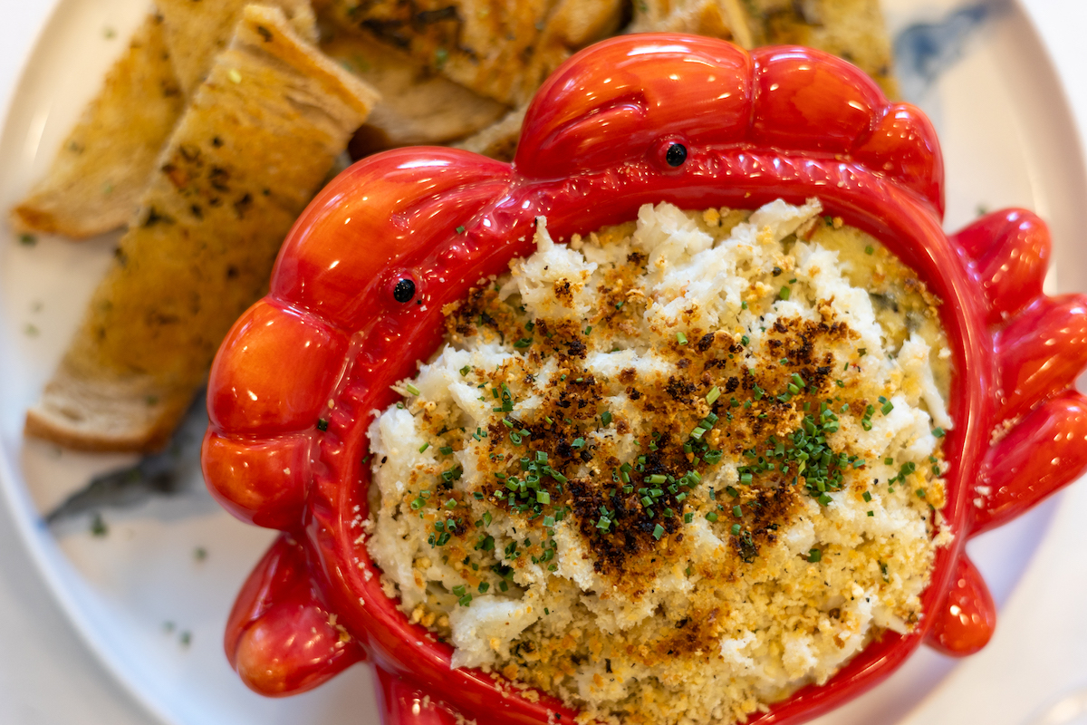 Spinach and crab dip at Succulent Fine Dining. | Photo by Caroline LeGates Photography
