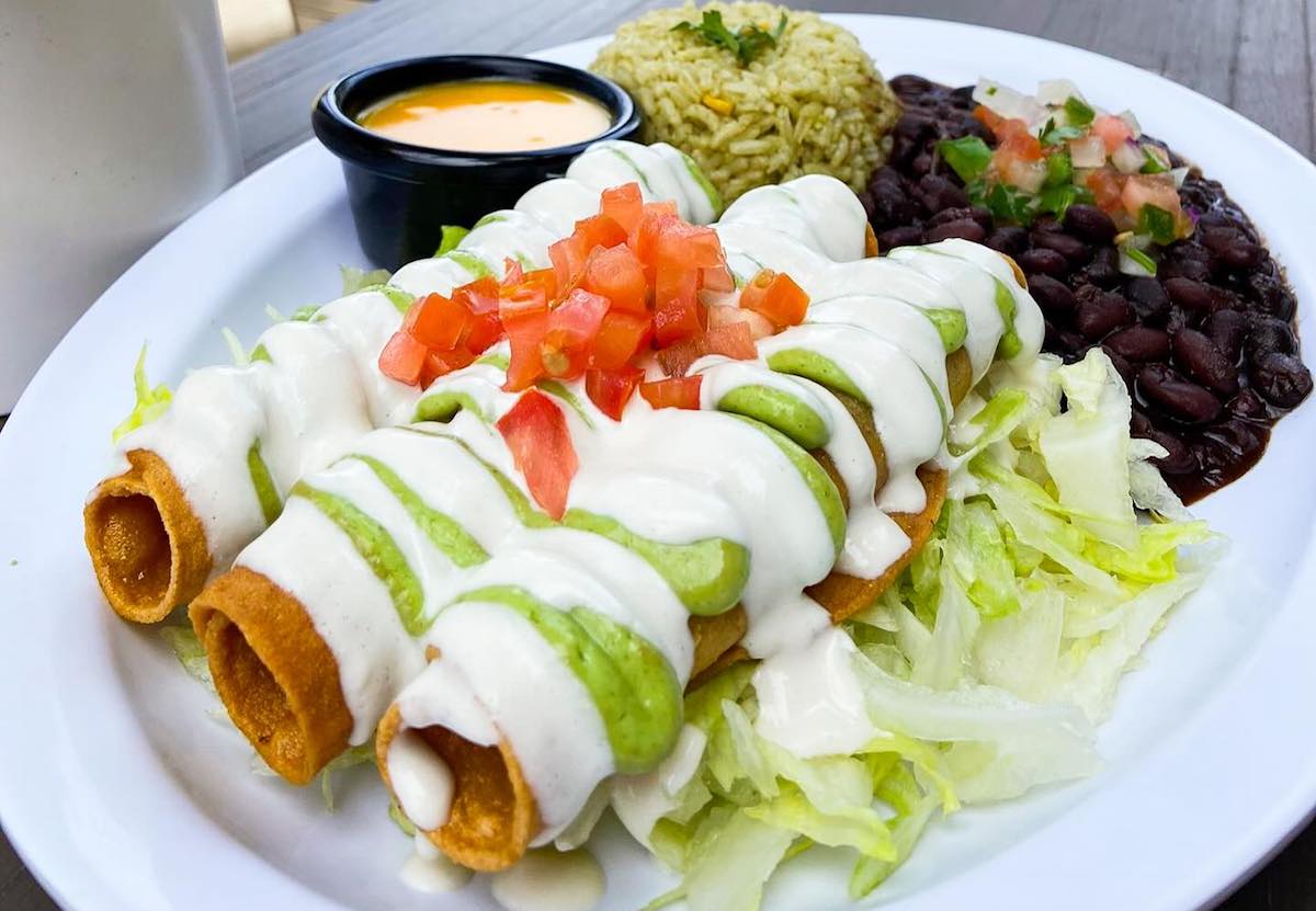Plant-based taquitos at Cascabel Vegan. | Photo by Cascabel Vegan