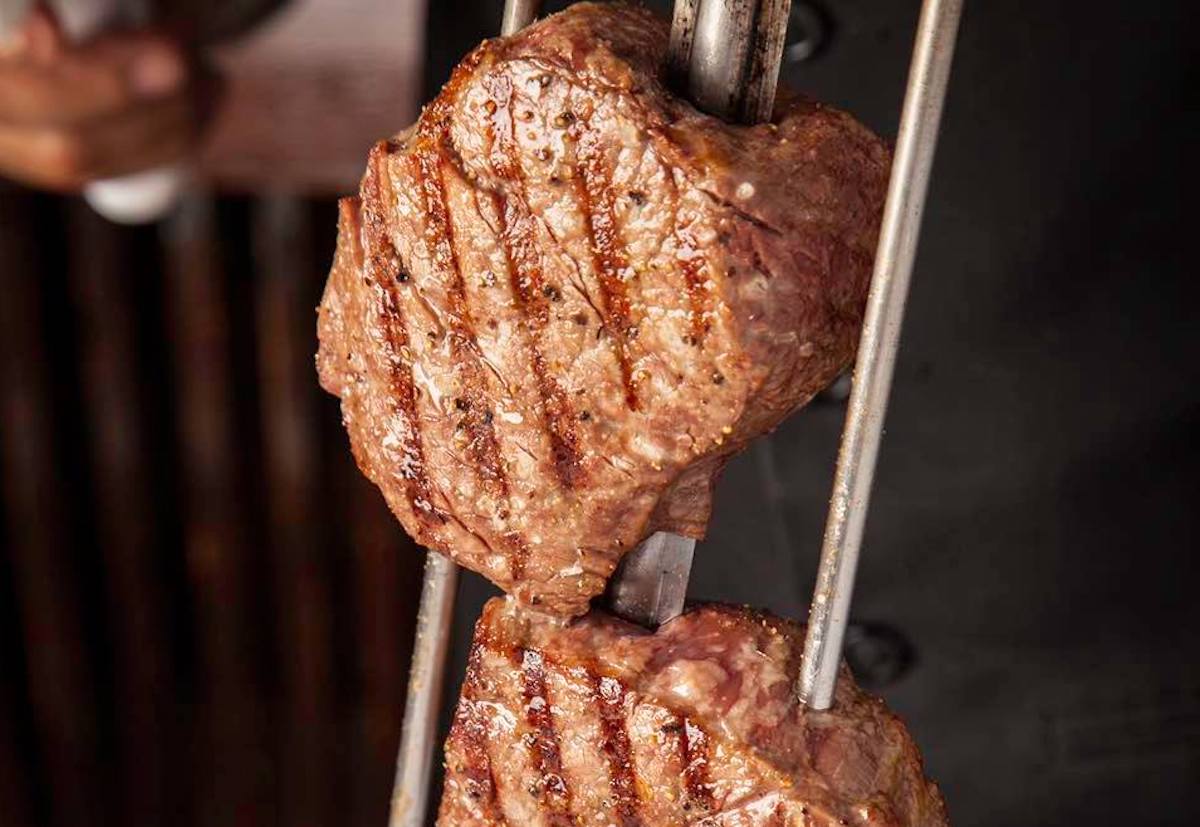 Hot and fresh grill marks on the meat at Chama Gaucha. | Photo by Chama Gaucha